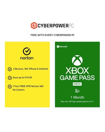 CyberPowerPC Eurus AMD Ryzen 5 5600G, 8GB RAM, 500GB NVMe SSD Gaming Bundle