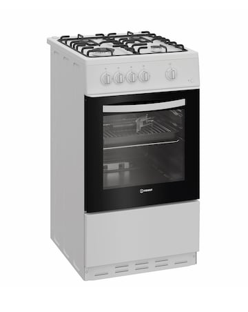 Indesit I5G1KMW 50cm Gas Single Cooker - White + installation