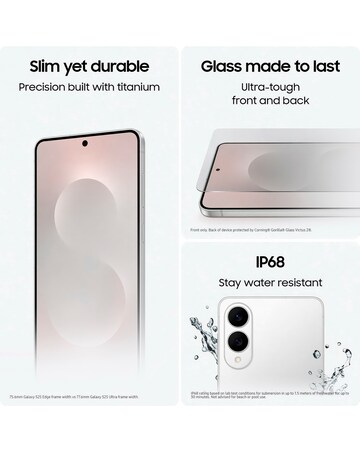 Samsung Galaxy S25 Edge 256GB - Titanium Silver