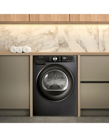 Hisense 3S Series DH3S902BB3 WiFi-enabled 9kg Heat Pump Tumble Dryer - Black