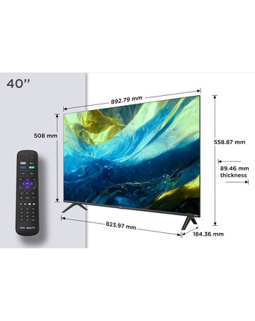 TCL 40in 40RS550K FHD LED Roku TV