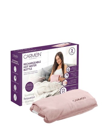 Carmen Spa Rechargeable Hot Water- Pink