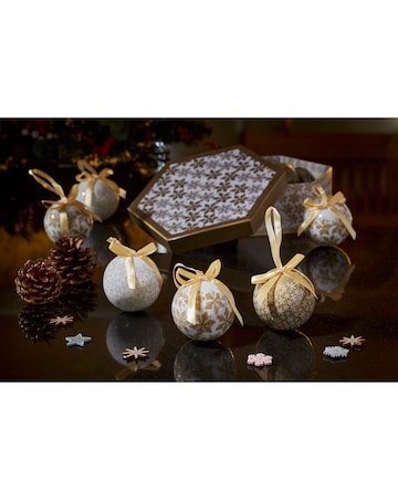 Three Kings Snowflake Baubles - Set of 14