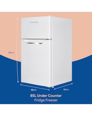 Russell Hobbs RH85UCFF482E1W Under Counter Fridge Freezer - White