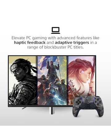 PlayStation 5 DualSense Controller - Grey Camouflage