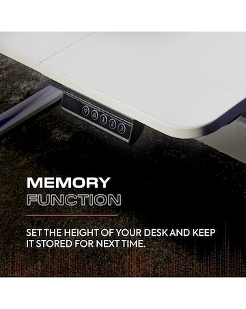 X Rocker Ascend Height Adjustable Desk White