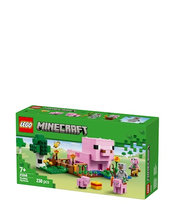 LEGO Minecraft The Baby Pig House Gamer Building Toy, Farm Animal Set 21268