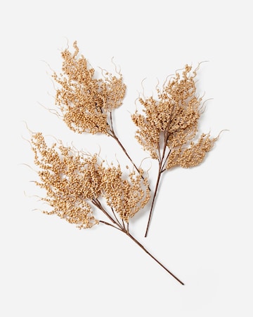 Gold Berry Stem - Set of 3