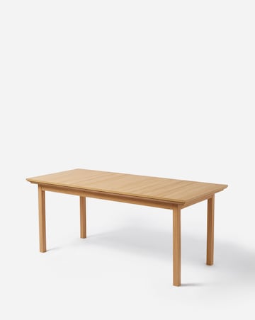 Julipa Ashford Extending 6 to 8 Seater Table with 6 Ava Leather Chairs