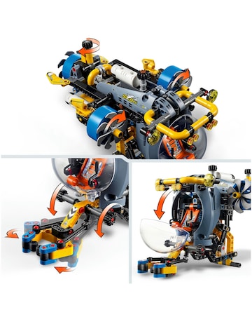 LEGO Technic Deep-Sea Research Submarine Toy Set for Kids 42201