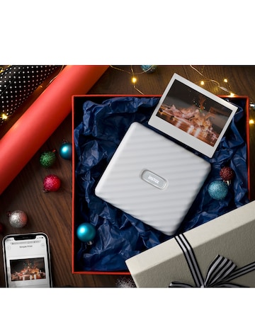 Fujifilm Instax Link Wide Printer with 40 Shot Film Pack - Ash White