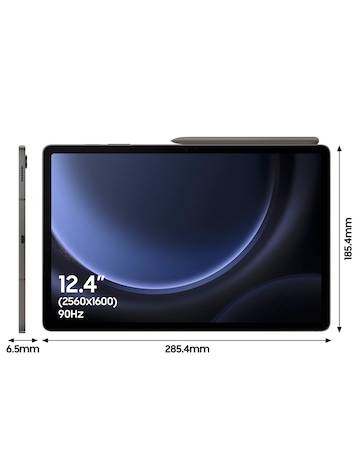 Samsung Galaxy Tab S9 FE+ 12.4in 256GB WiFi Tablet - Grey