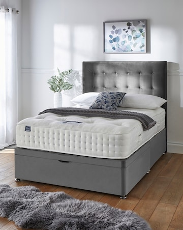 Silentnight 4000 Mirapocket Memory Half Ottoman Divanset & Headboard