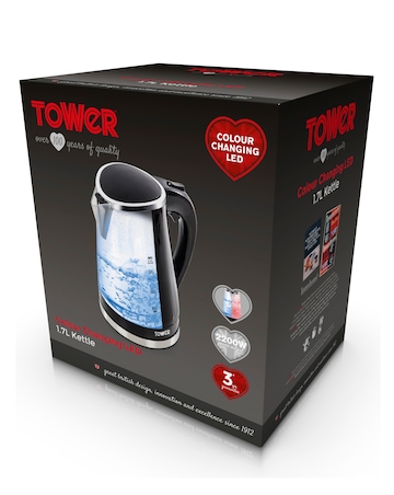 Tower T10012 LED Colour Changing Kettle