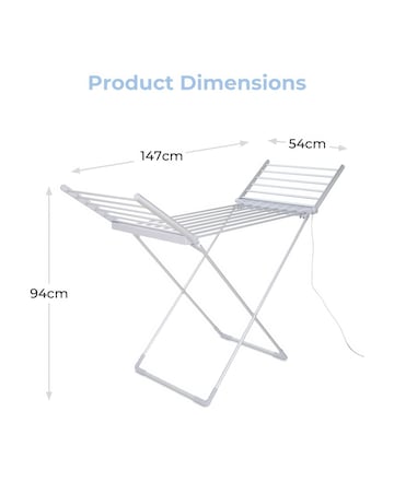 Tower Winged Heated Airer + Cover