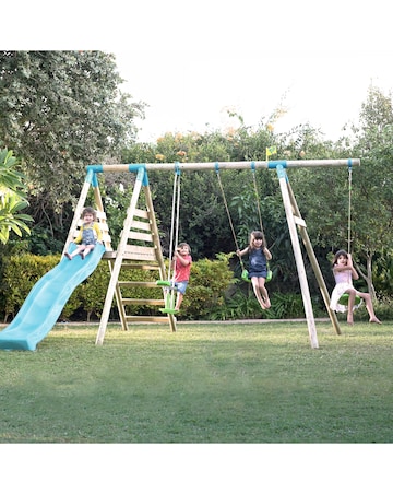 TP Galapogus Wooden Swing Set & Slide