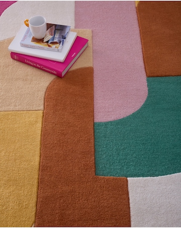 Retro Deco Woollen Rug