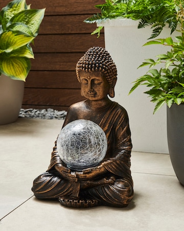 Gazing Buddha Solar Ornament