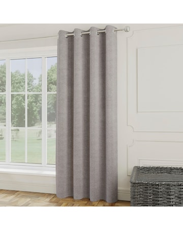 Royal Luxury Boucle Lined Eyelet Curtains