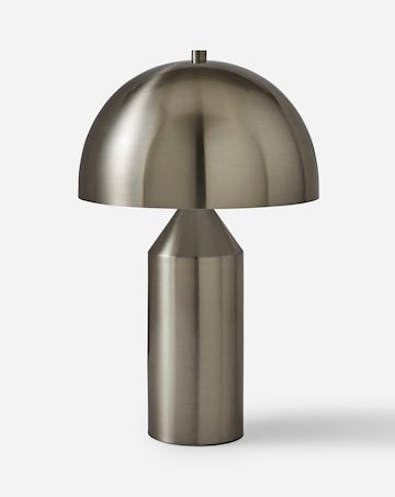 Satin Silver Dome Table Lamp
