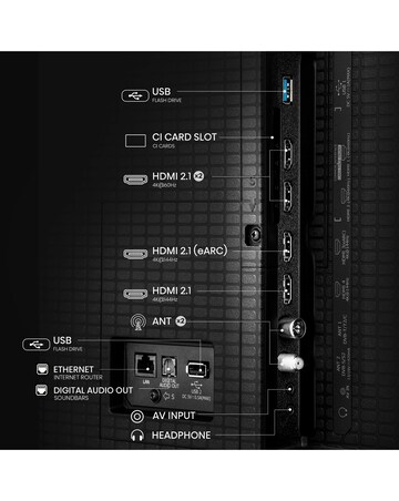Hisense 55U7QTUK 55in Mini-LED 4K Ultra HD HDR Smart TV