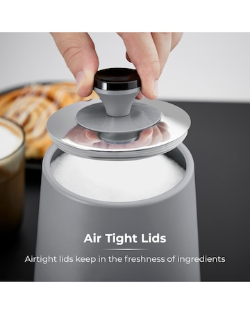 Tower Sera Set of 3 Canisters Grey