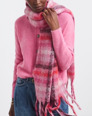 Multi Check Blanket Scarf