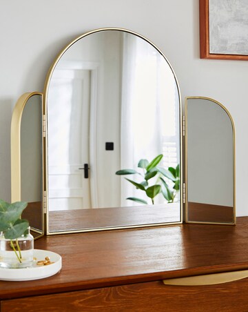 Gold Table Top Mirror