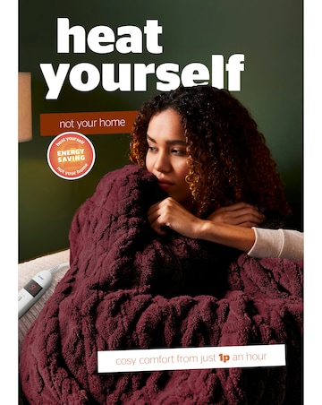 Silentight Luxury Super Cosy Heated Throw - Berry