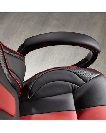 X Rocker Maverick Ergonomic PC Office Gaming Chair - Black / Red