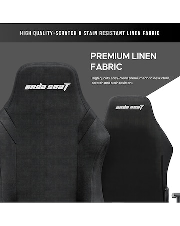 AndaSeat Luna Premium Gaming Chair - Black Fabric