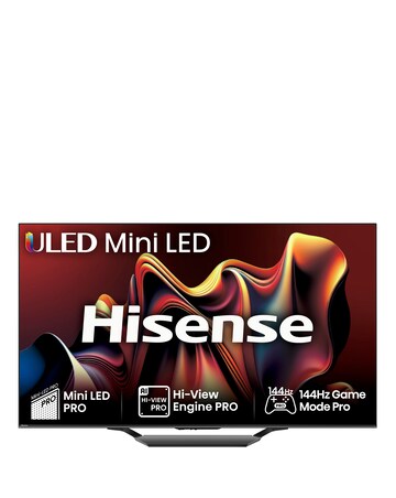 Hisense 55in 55U7NQTUK Smart 4K UHD HDR Mini-LED TV with Amazon Alexa