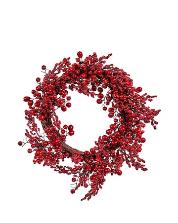 Three Kings Berry Burst Wreath - 60cm