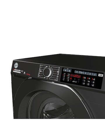 Hoover H-Wash & Dry 500 HD 496AMBCB/1-80 9+6Kg, 1400rpm Washer Dryer - Black
