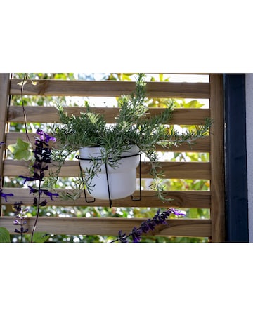 Forest Slatted Wall Planter 1 Shelf