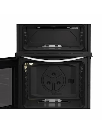 Indesit IDG6GW 60cm Gas Double Cooker - White