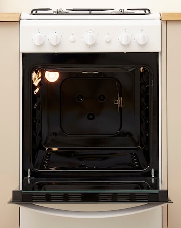 Indesit Cloe IS5G1KMW Gas Single 50cm Cooker White + Installation