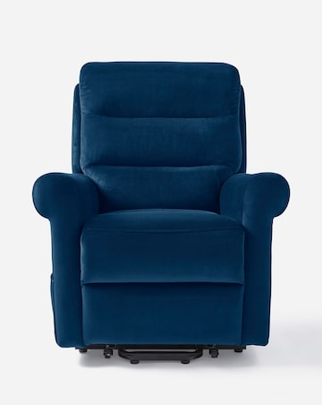 Brockton Velvet Electric Recliner Armchair