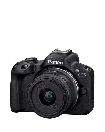 Canon EOS R50 APS-C Mirrorless Camera inc RF-S 18-45mm Lens Creator Kit - Black