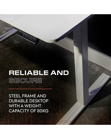 X Rocker Ascend Height Adjustable Desk White