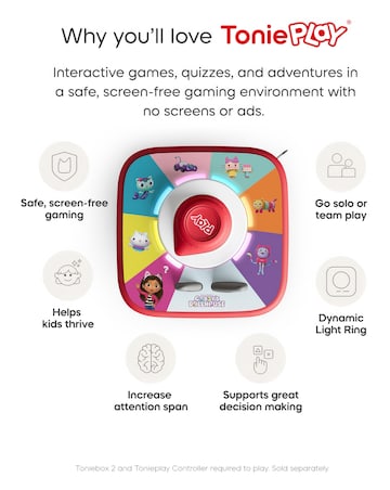 Tonies Tonieplay Gabby's Dollhouse: Gabby's Cat-tastic Scavenger Hunt Game Disc