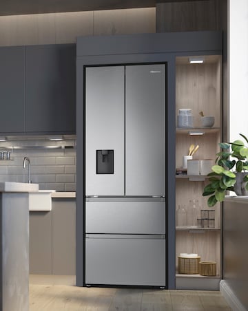 Hisense RF632N4WIE Fridge Freezer - Stainless Steel E Rated