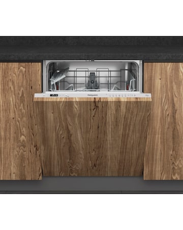 Hotpoint H2IHD526UK Fully Integrated Full Size Dishwasher 14 Place Silver