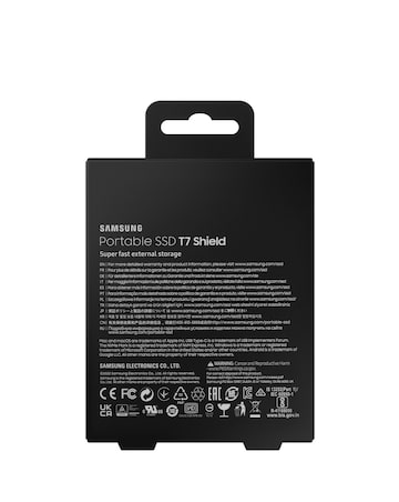 Samsung SSD T7 Shield USB 3.2 Gen 2 2TB Portable Hard Drive - Black