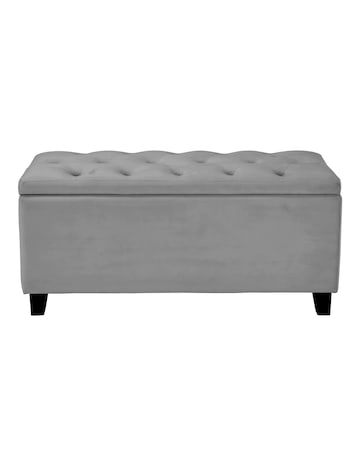 Freya Velvet Storage Ottoman