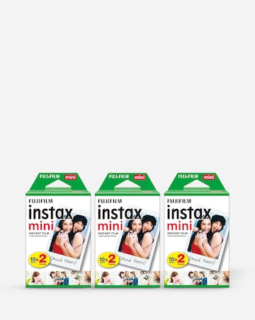 Fujifilm Instax Mini Instant Photo Film - White Frame Border, 60 Shot Pack