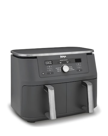 Ninja MAX 6-in-1 Dual Zone Air Fryer 9.5L DZ400UK Gun Metal Grey