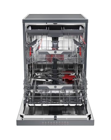 Hoover H-Dish 700 HF 4A4S3PSA-80 14 Place, Full Size WiFi Dishwasher - Graphite