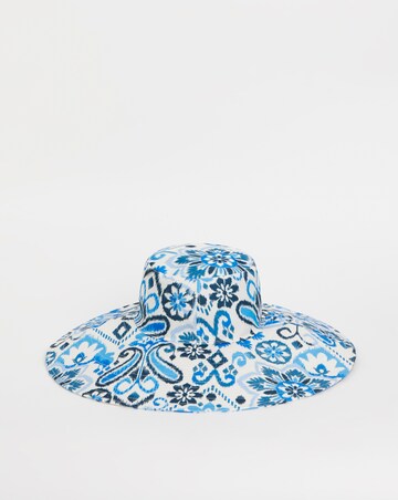 Printed Tie Detail Sun Hat