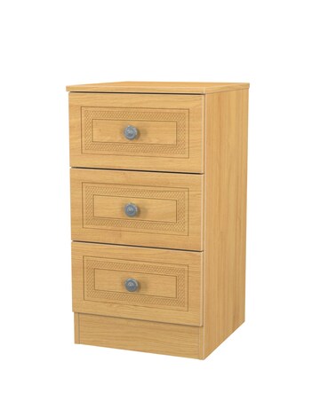 Richmond Ready Assembled 3 Drawer Bedside Table